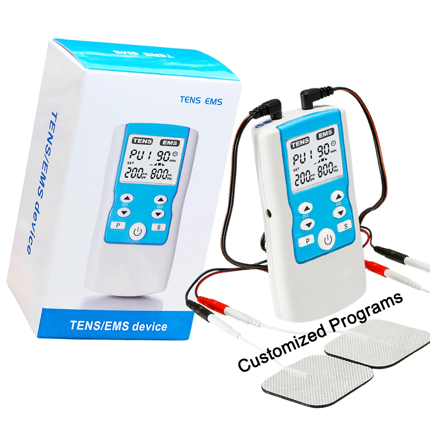 Fitness Pulse Massager Muscle Abdominal Stimulator Trainer Bodybuilding tens ems machine physiotherapy