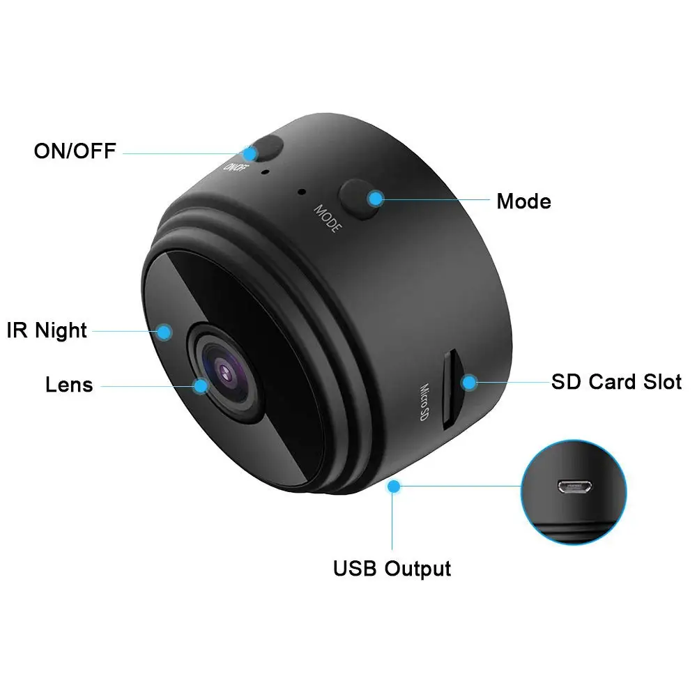 2020 Newest Mini Hidden Camera Wifi Security Recording Spy Camera With Cloud Storage