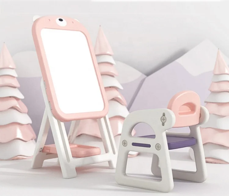 Colorful  Plastic  Magnetic Drawing Board Toy For Children Bear  Sketchpad