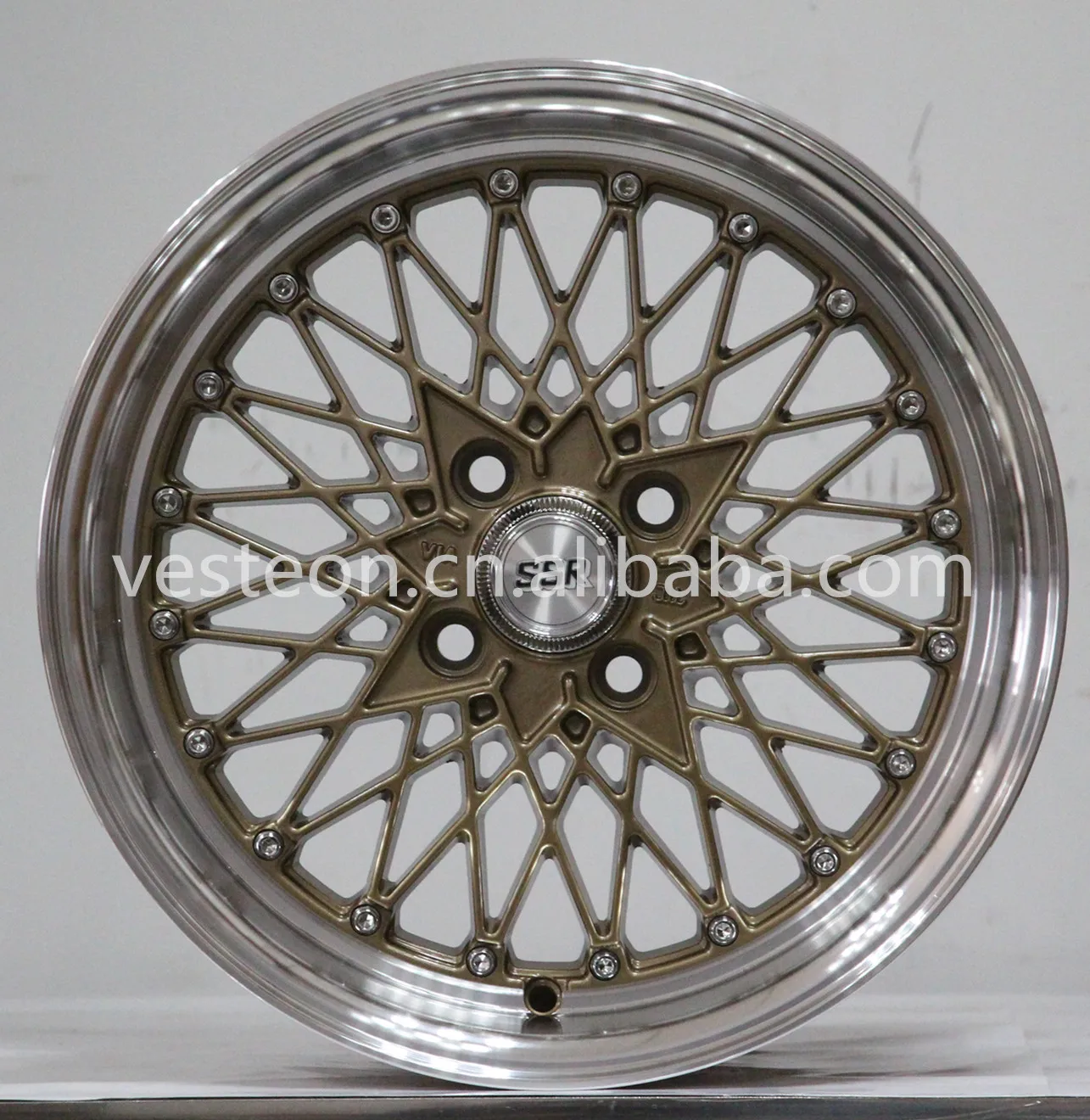 vesteon ss wheels alloy car rims 1580 15x8 17x7.5 pcd 4x98 5x100 4x100 VIA JWL