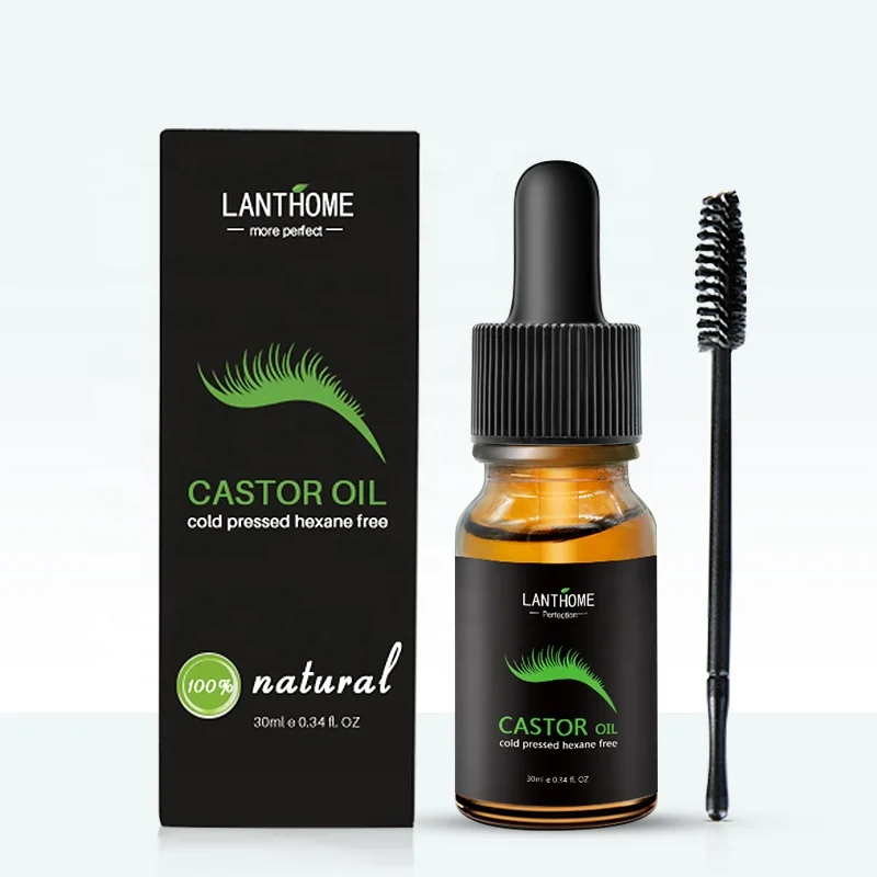 Bulk Price Pure Organic Cold Pressed Castor Essential Oil Refined Castor Oil for Hair Eyebrow Eyelash Beard Growth