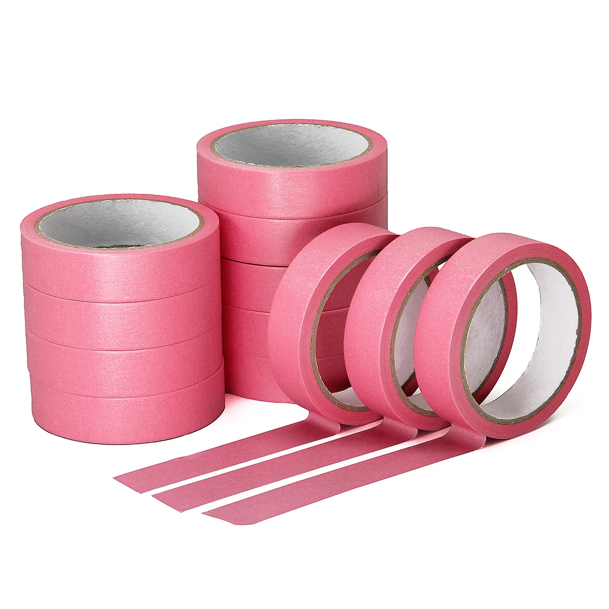 Sticky High Quality Japanese Washi Gold Pink Adhesive Masking Rice Paper Tape for Painters Masking