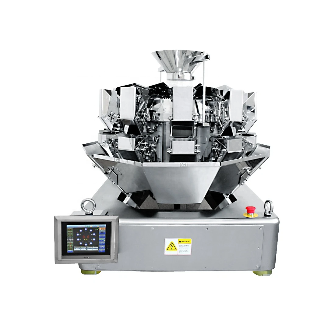 Y-PACK 10 14 Heads Weigher Cashew Vertical Sachet Powder Flour Nuts Granule Sugar Automatic Packaging Machine