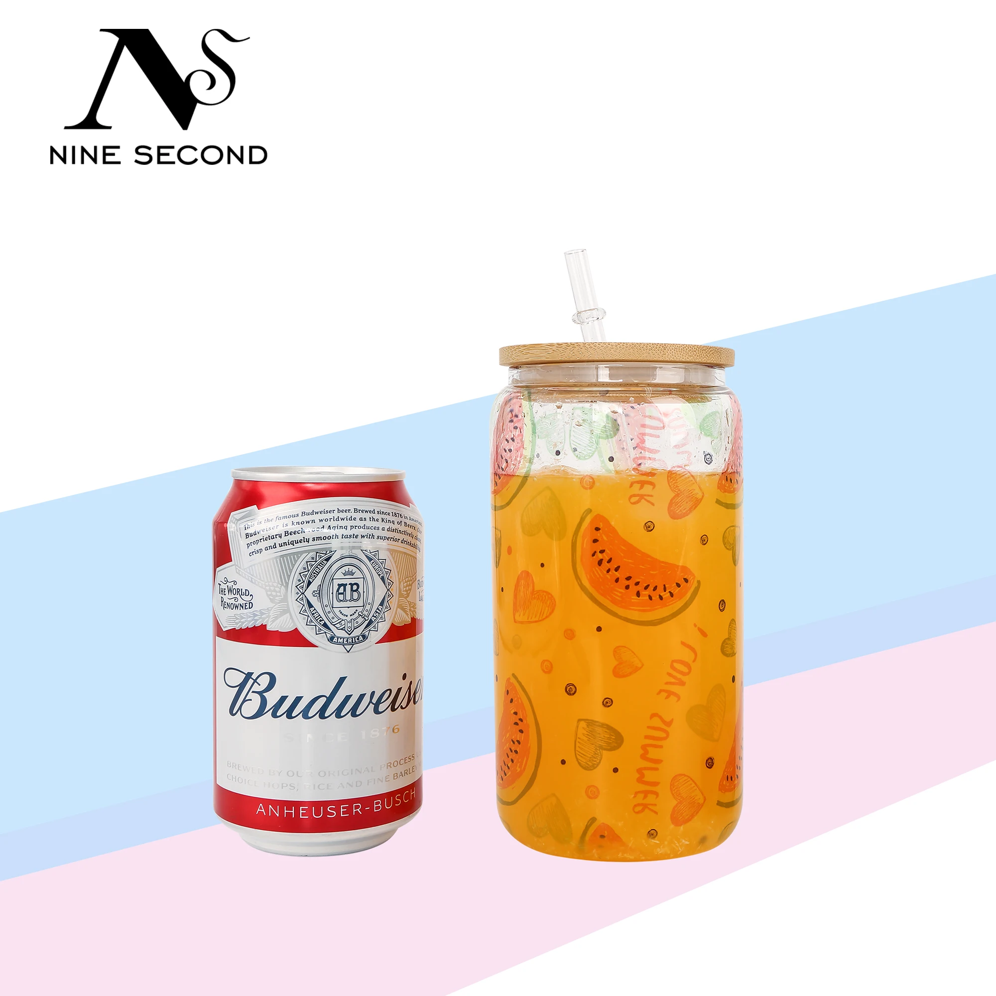 Sublimation blank coke glasses mug tumbler cola bottle soda shape 16oz beer glass can cup