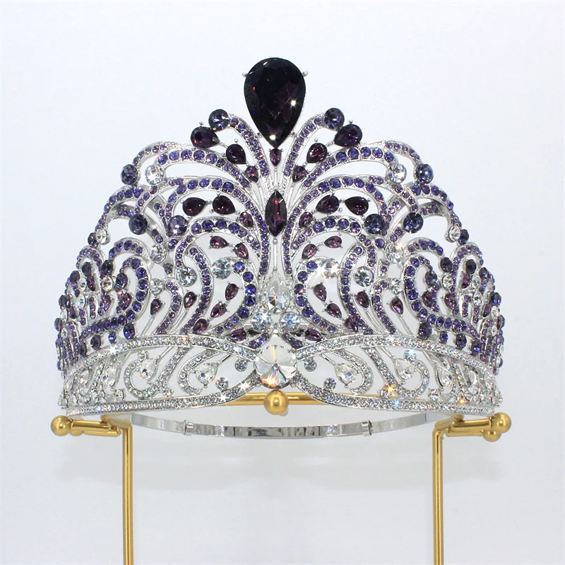 Wholesale Bride Tiara Crown Baroque Queen Pageant Crown China Bridal Wedding Tiaras And Crowns For Wedding