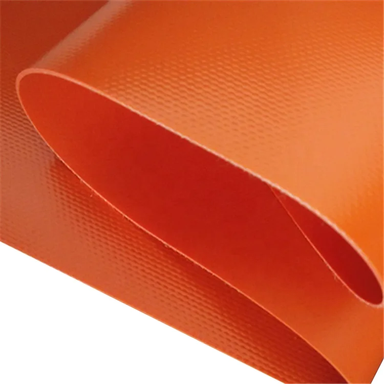 Unitarp 650 750 850 gsm 100% polyester Waterproof Heavy Duty Bache orange PVC Tarpaulin