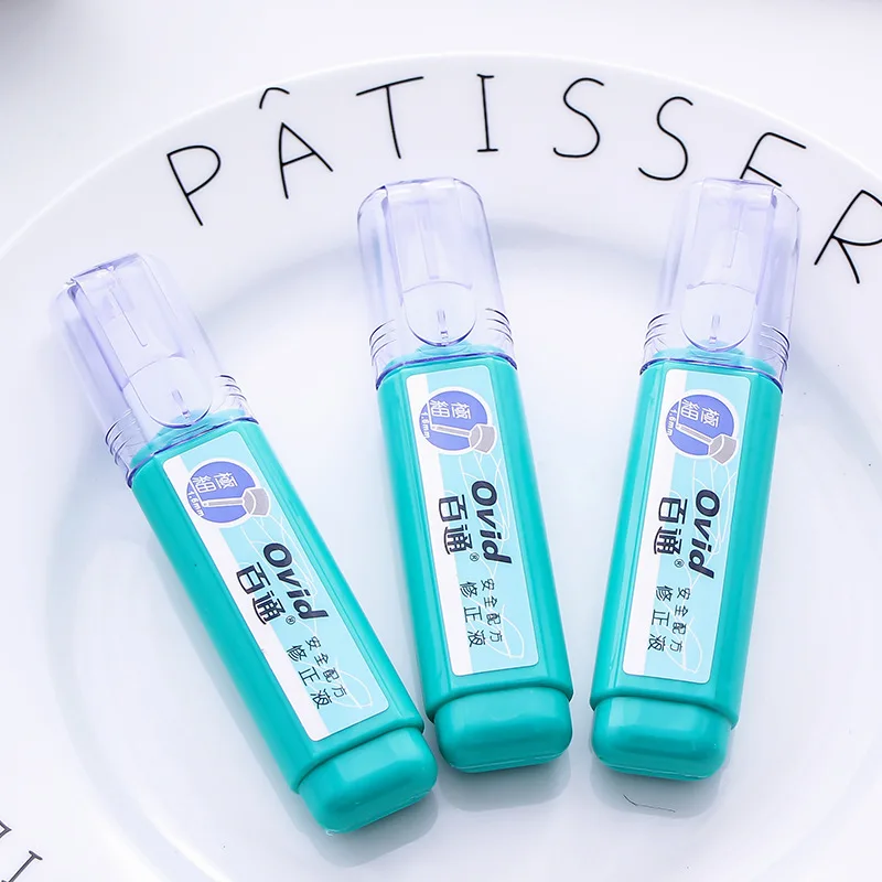 Liquid Correction Pen Jumbo Correction Pen Multi-Purpose Liquid White Out Pen for School, Office & Home