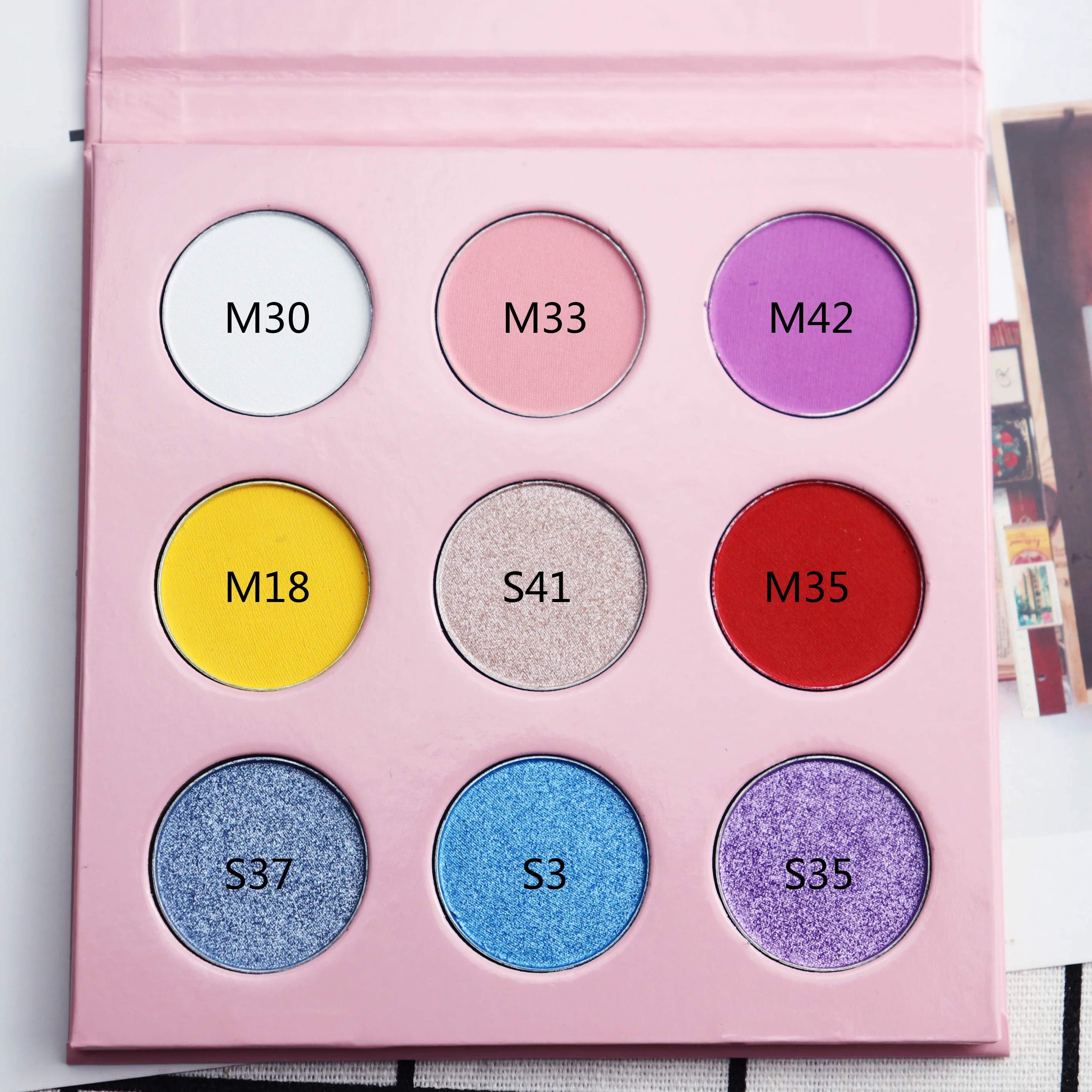 Vegan Matte Eyeshadow Palette Chameleon Metallic Luminous Finish Shimmer Single Eyeshadow Private Label DIY Glitter Eye shadow