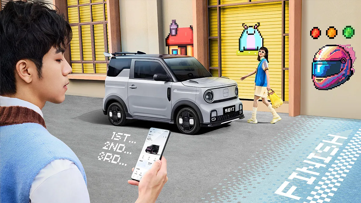 Panda 2024 200km Panda Kart Pure Electric Mini Car Easy to drive, light steering, suitable for driving in congested urban roads