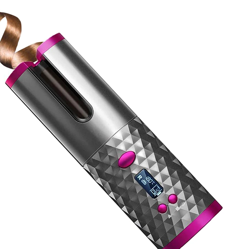 VKK USB Rechargeable Wireless Automatic Hair Curler Portable Auto Magic Cordless Curling Irons