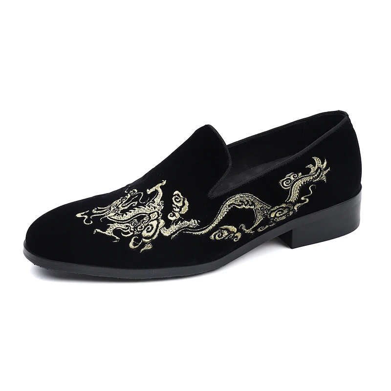 comfortable flat bottomed embroidered Leather shoes Rubber Sole non-slip Cloth Shoes Breathable Soft Kungfu Shoes