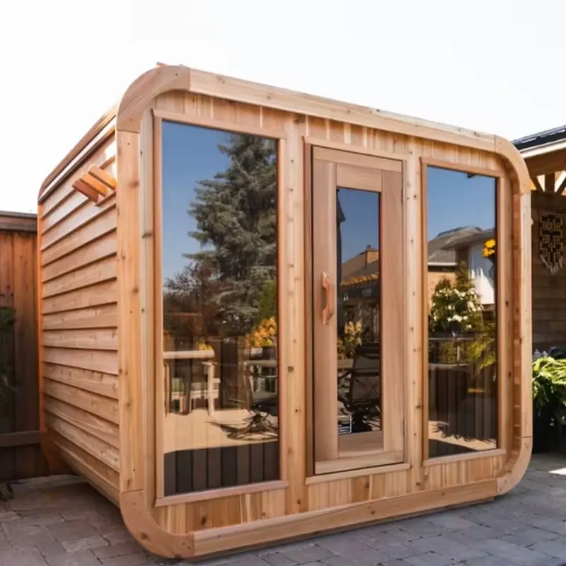 Outdoor Traditional Cube Sauna Infrared Sauna 2 Person