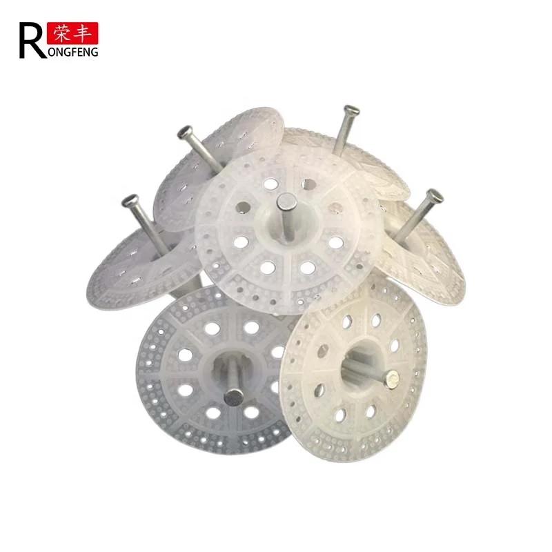 Plastic insulation fastener for Exterior Wall Insulation