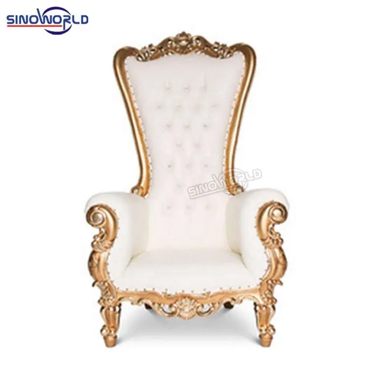 
Wholesale classic baroque wedding banquet party hotel cheap king throne chair 