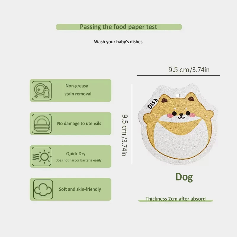 Wholesale Custom Eco Friendly Dish Washing Kitchen Kitchen Compressed Cellulose Cleaning Sponge