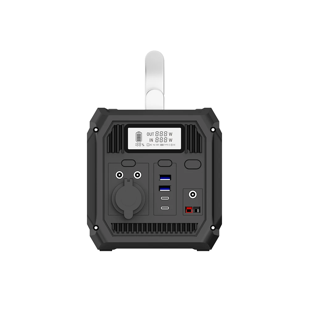 1000W Portable Energy Storage Lifepo4 Battery 110v 220v Spare Solar Generator Home Power Station Solar Panels Pure Sine Wave