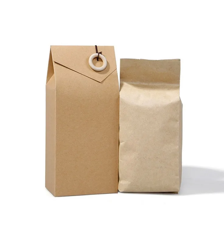 Customize tea packaging box retro simple small kraft paper box small orange paper box