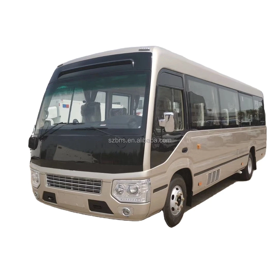 High Condition 2020-2021 Year 90% NEW Coaster Passenger Bus With 6 Cylinder Engine 1HZ 15B N04C