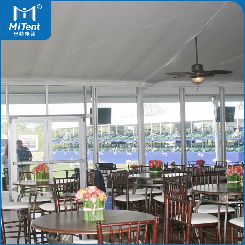 Clear Glass Outdoor House Family Backyard Marquee Party Tent 10x18m with Sturdy Frame