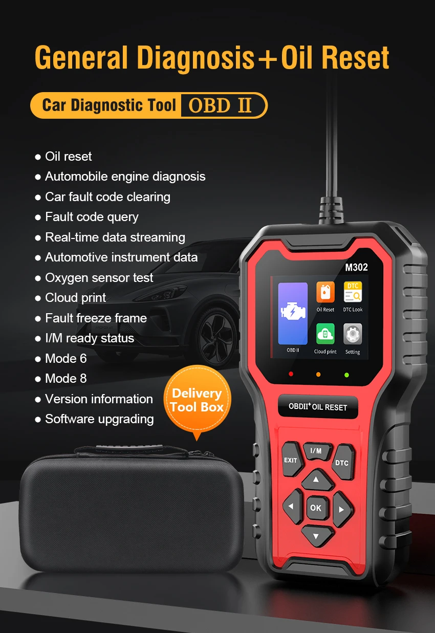 OBDII elm327 M302 OBD2 Code Reader Scanner Car Diagnostic Scanner OBD2 Automotive Engine Fault Reading Data Code Reader