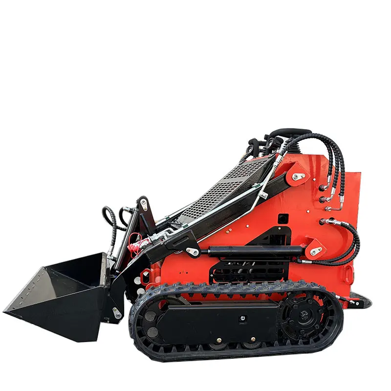Earthmoving machinery mini skid steer with auger diesel mini skid steer loader