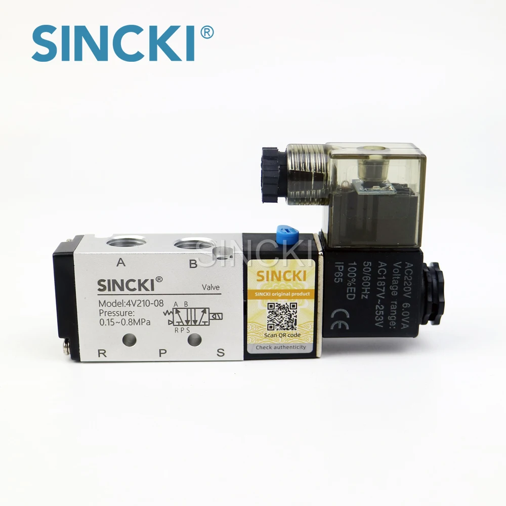 Hot sale Type 4v210 4V210-08 Solenoid valve for air system