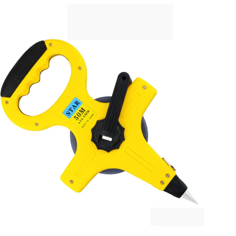 Custom 30m 50m 100m Plastic Shelf Stainless Steel Hand-operated Measuring Tape Engineering Measuring Tape Inserting Floor Rule