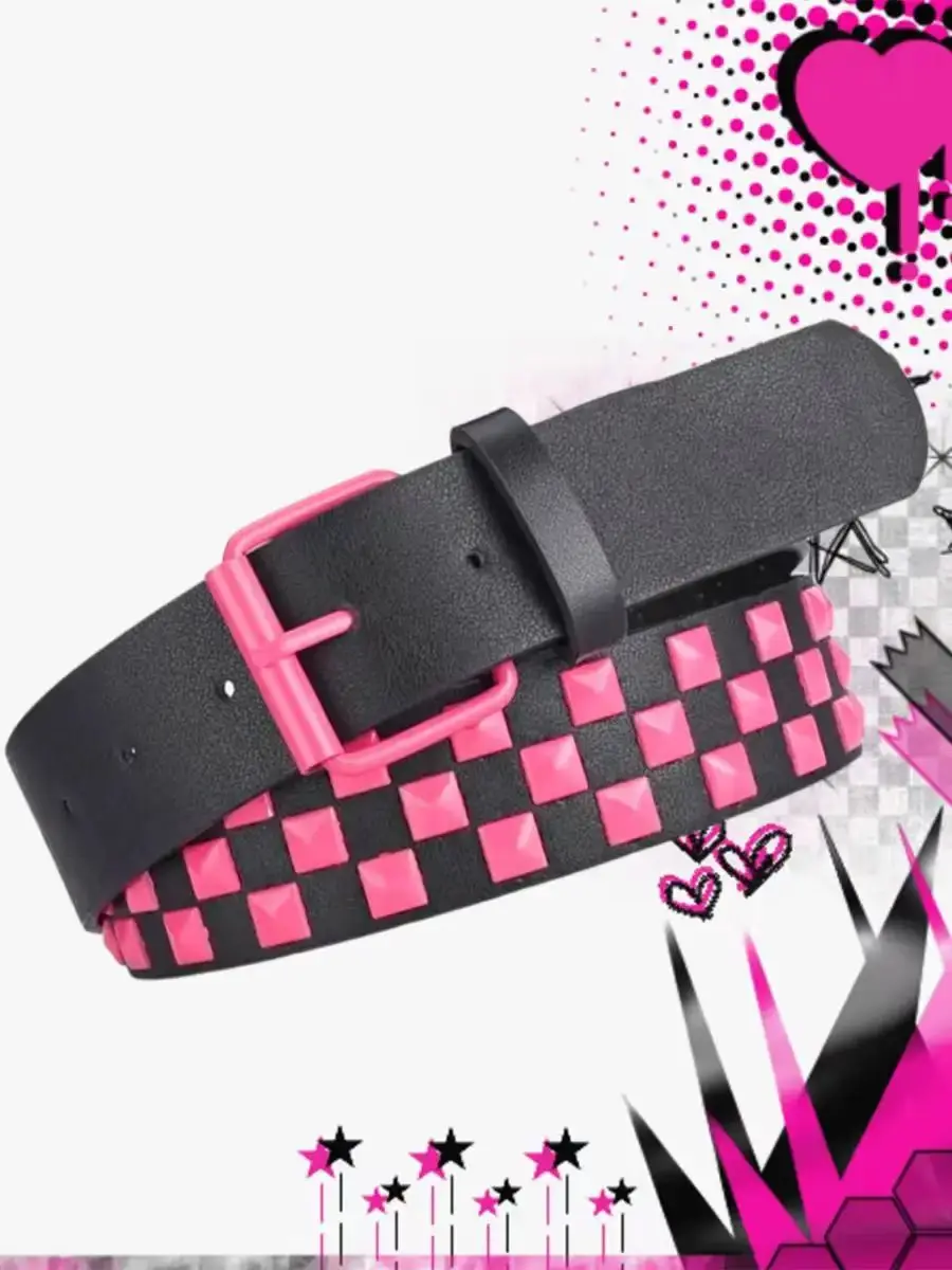 Roller Pin Buckle Punk Black Pu Leather Rivets Pyramid Studded Belt For Men Wholesale