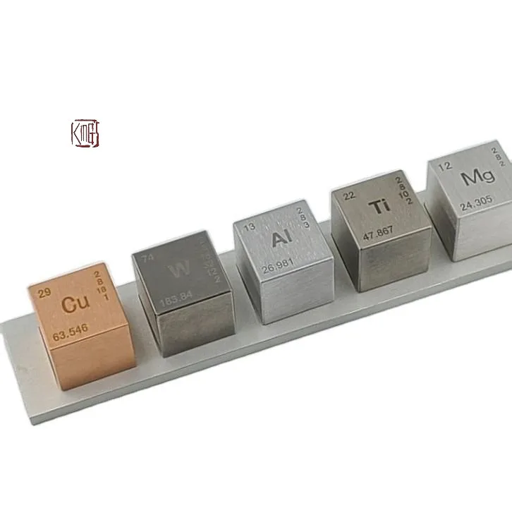 Лидер продаж высоковольфрамовый сервисный элемент 1 дюймовый Набор кубиков (вольфрам/медь/титан/алюминий/Магний)