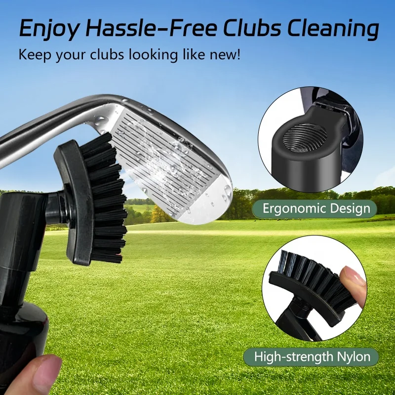 Golf Accessories Golf Club Cleaner Brush Cleaning Brush with 5 Ounces of Water Golf Brush