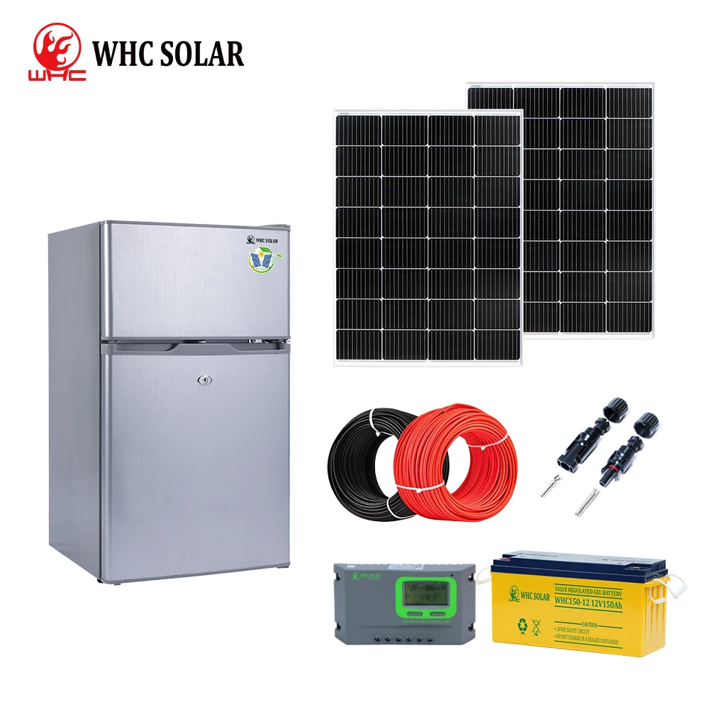 WHC Solar 12V/24V DC R134a Solar Freezer Refrigerator 50L 98L 108L 118L 178L 198L 218L 268L Solar Fridge Freezer