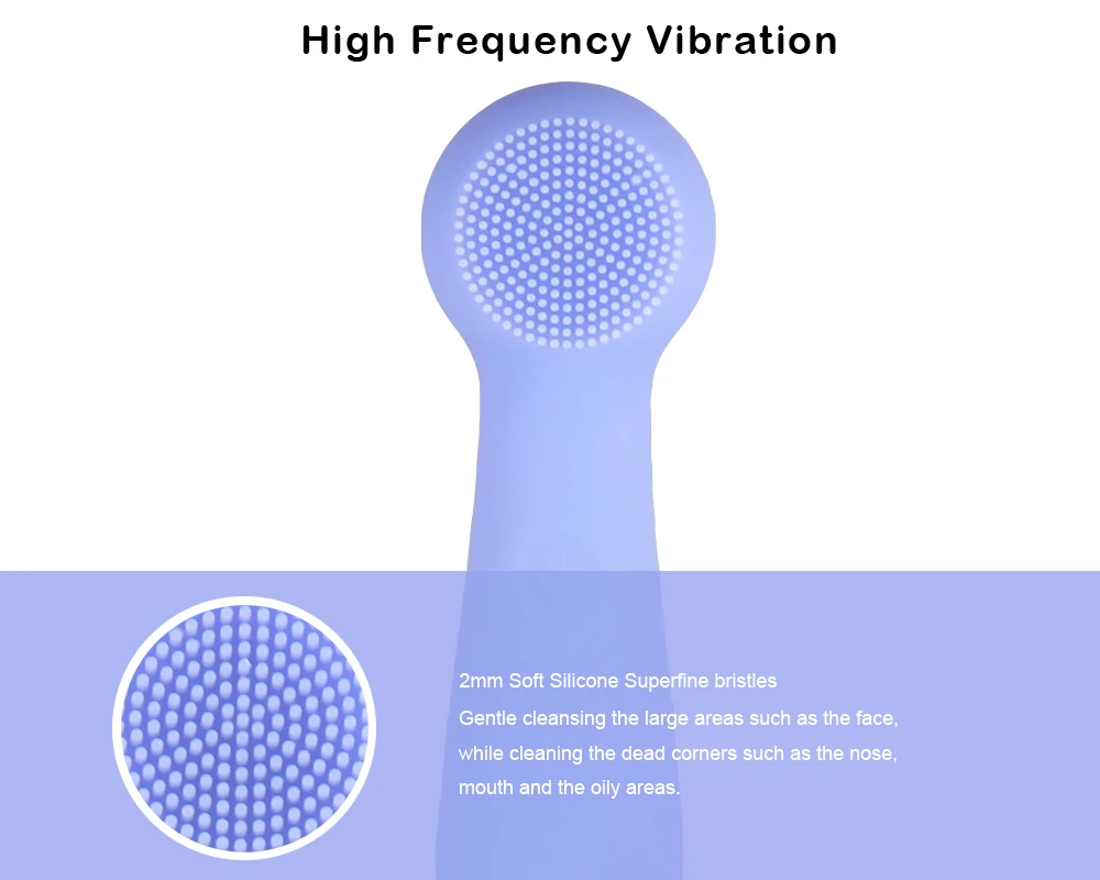  Skineat оптовая продажа силиконовый скребок для лица Водонепроницаемая силиконовая Очищающая щетка