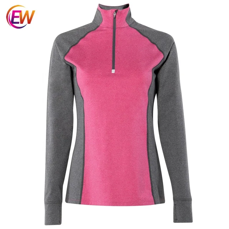 EW OEM/ODM Wholesale Women Dry Fit Equestrian Shirt Horse Riding Long Sleeve Base Layer