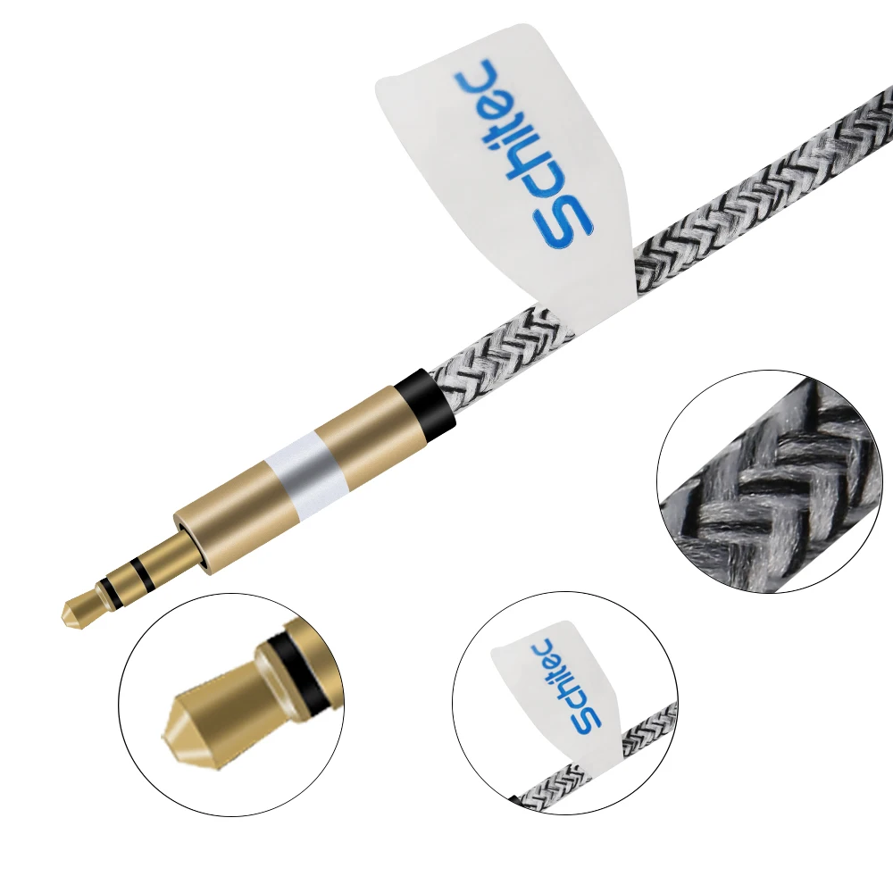 New trending aux cable 3.5mm Male to Male audio video cable for speaker MP3