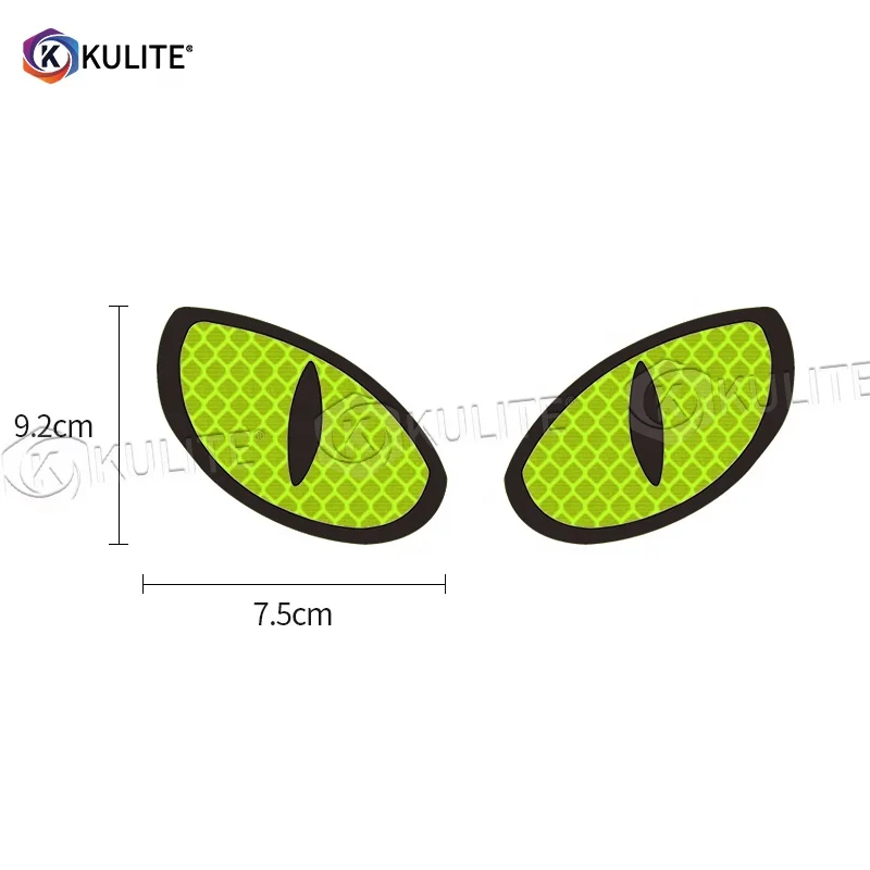 Customized Funny PVC Eyes Decals car reflective stickers for auto rear