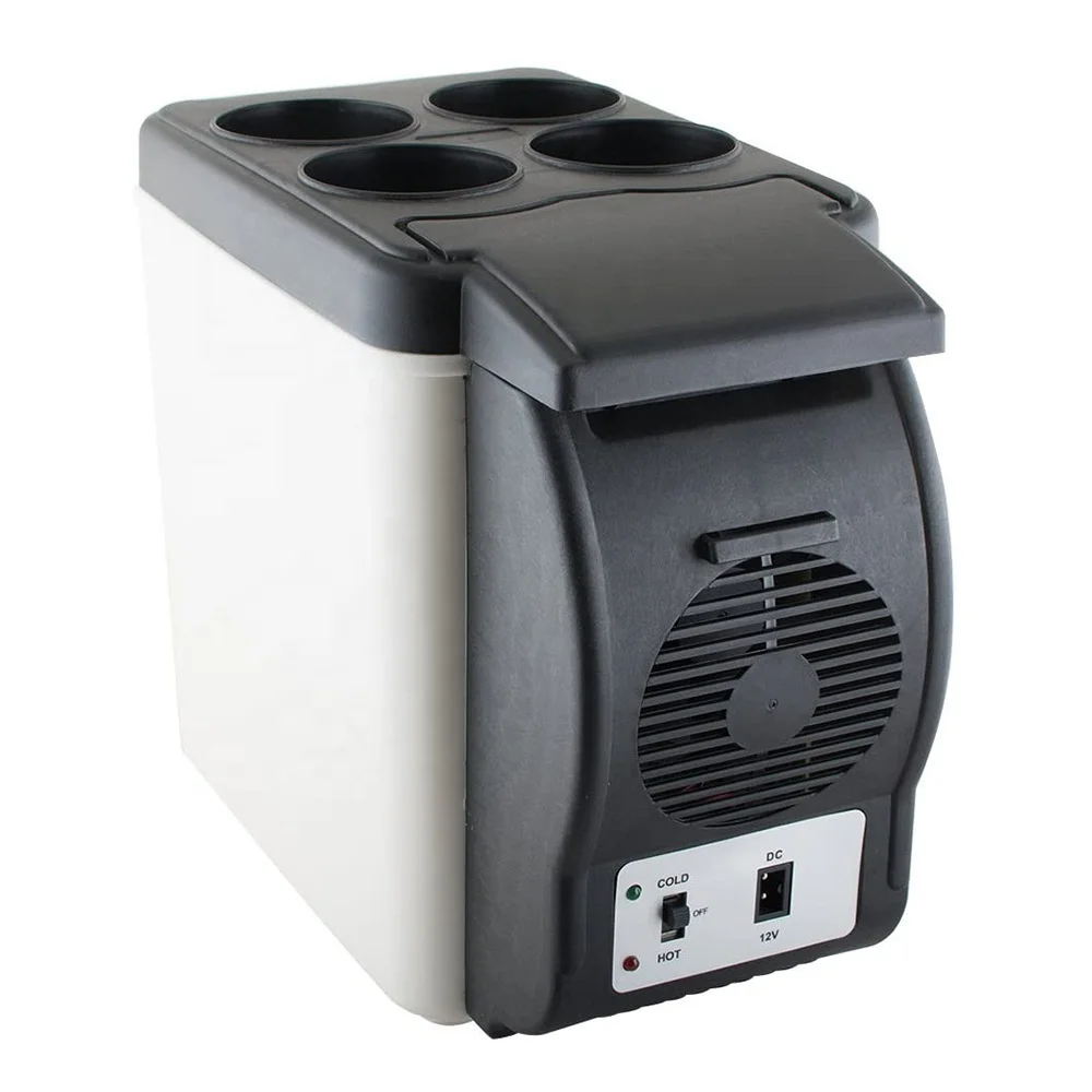 Tiroflx 6L 12v Hot And Cold Dual-Purpose Mini Multi-Purpose Portable Car Caravan RV Refrigerator Outdoor