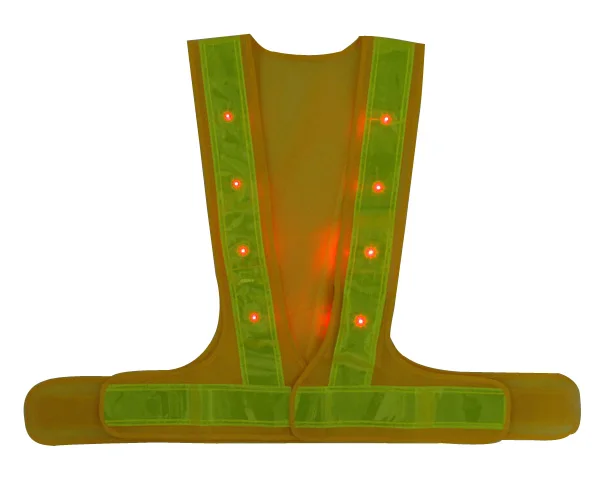 LED Light up Safety Vest with Reflective Stripes Cycling Traffic Outdoor Night Safety Warning Vest