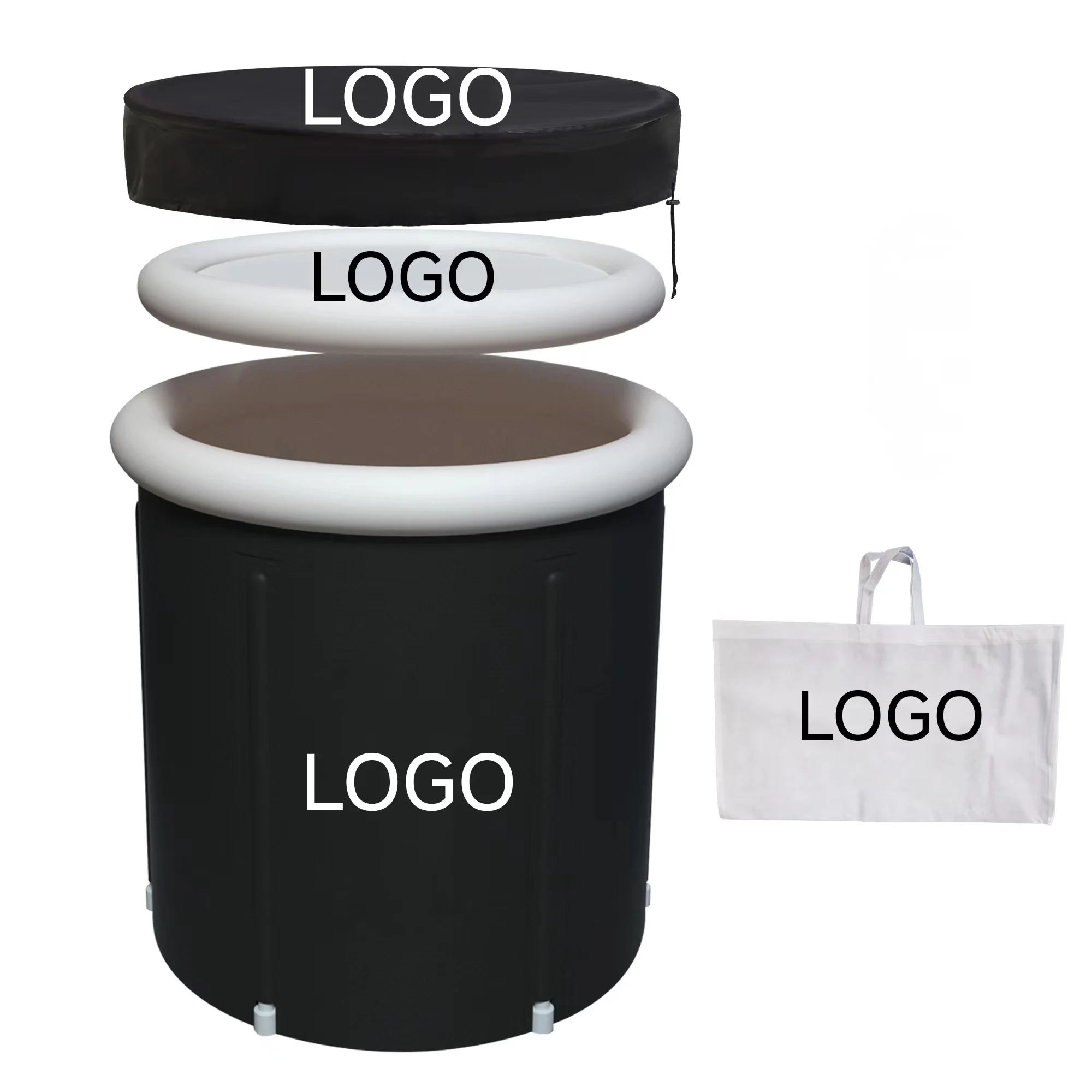 One year after-sales service ice bath inflatable Bathtub bucket portable spa Cold Plunge  hydrotherapy  bucket restore pod