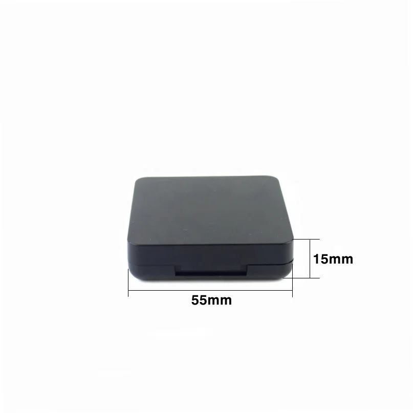 Wholesale  Square Shaped Plastic Eye Shadow Case Wholesale Price Monochrome Blush Box For Cosmetic Packaging