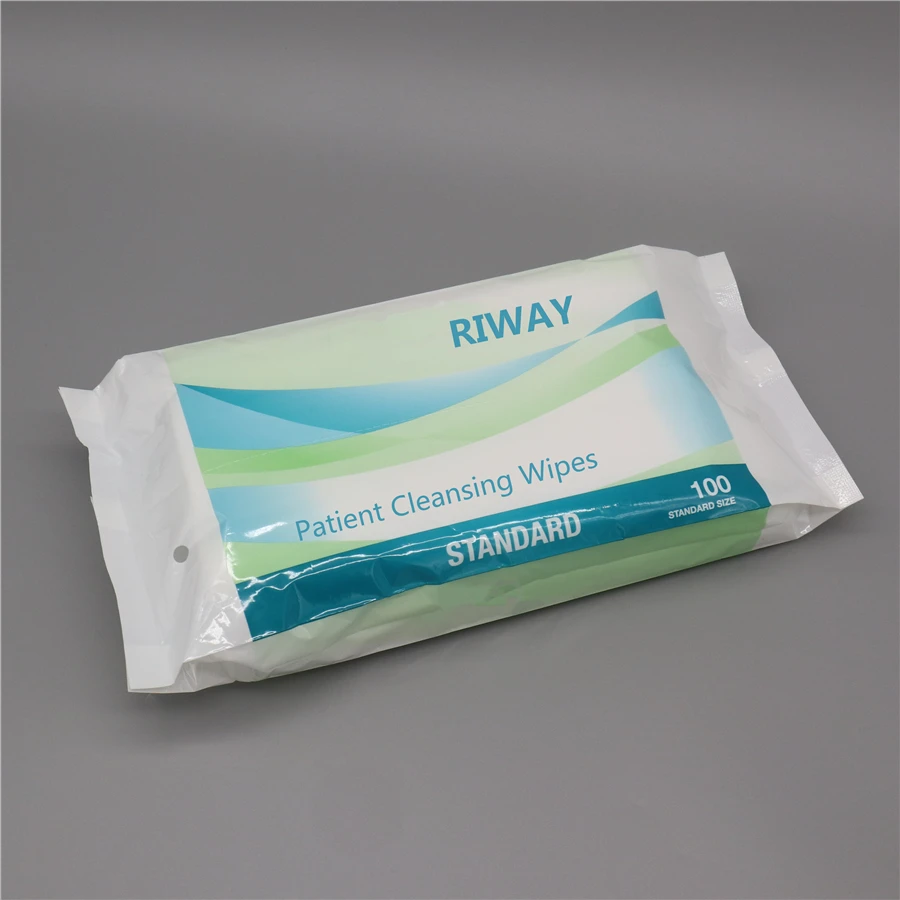 Disposable Spunlace Nonwoven Cotton Dry Hospital Medical Patient Cleansing Wipes Multi Purpose For Hand Facial Cleaning Cloths