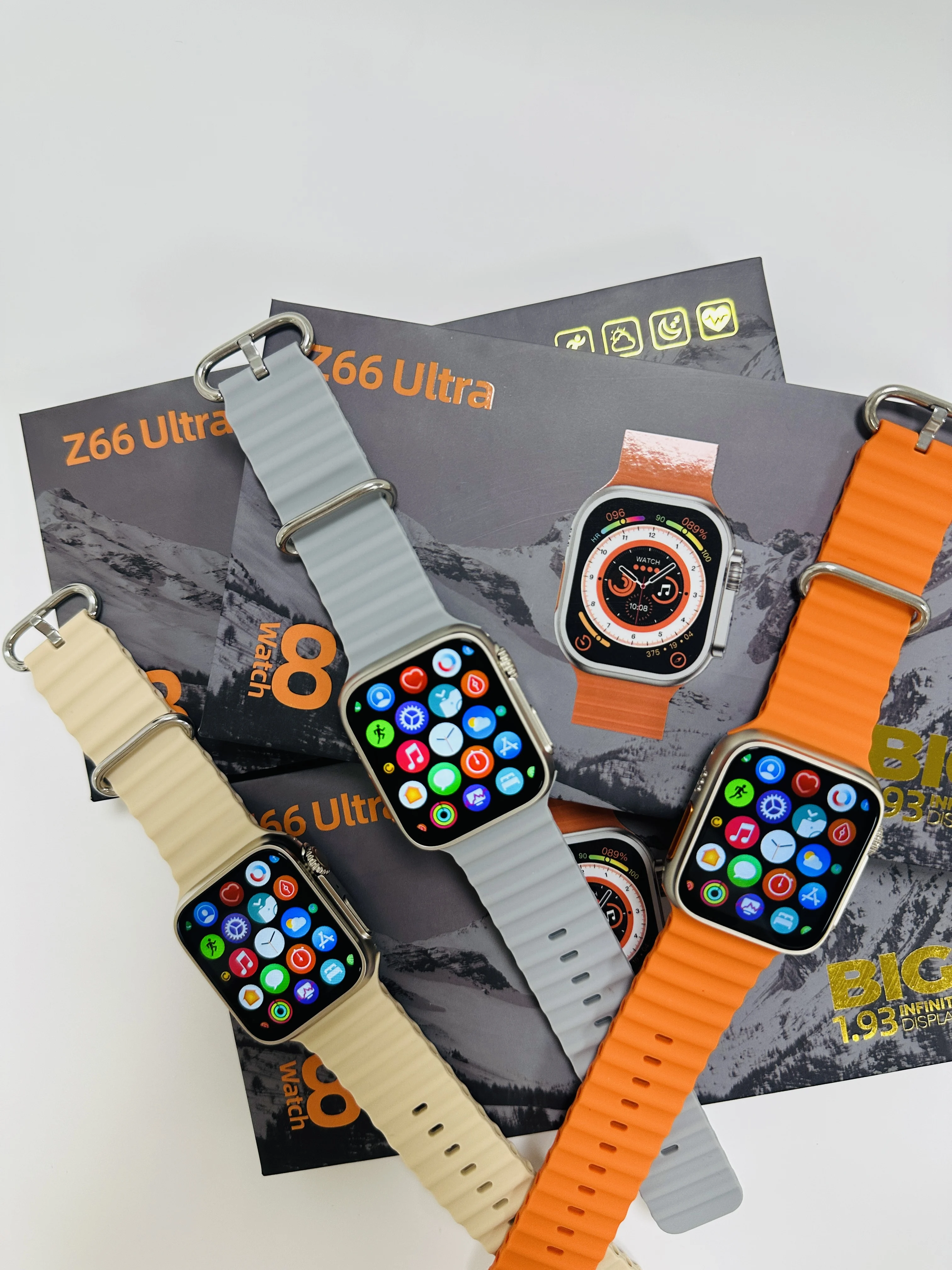 New Z66 Ultra 1.92 inch Smart Watch Wireless Charger Smartwatch OEM Factory Quality Series 8 BT Calling Z66 Ultra Smart Watch