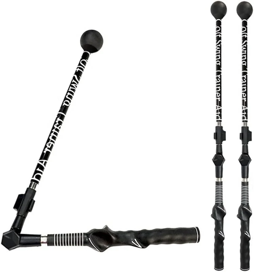 Custom Multifunction Training Aids Collapsible Telescopic Golf Trainer Stick Adjustable Golf Swing Trainer