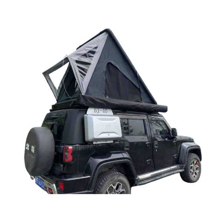 TOPLEADER AUTO PARTS Hot Sale 2022 New Design Mountain Huang Type Oxford Cloth Hard Top Roof Tent Outdoor Car Tent