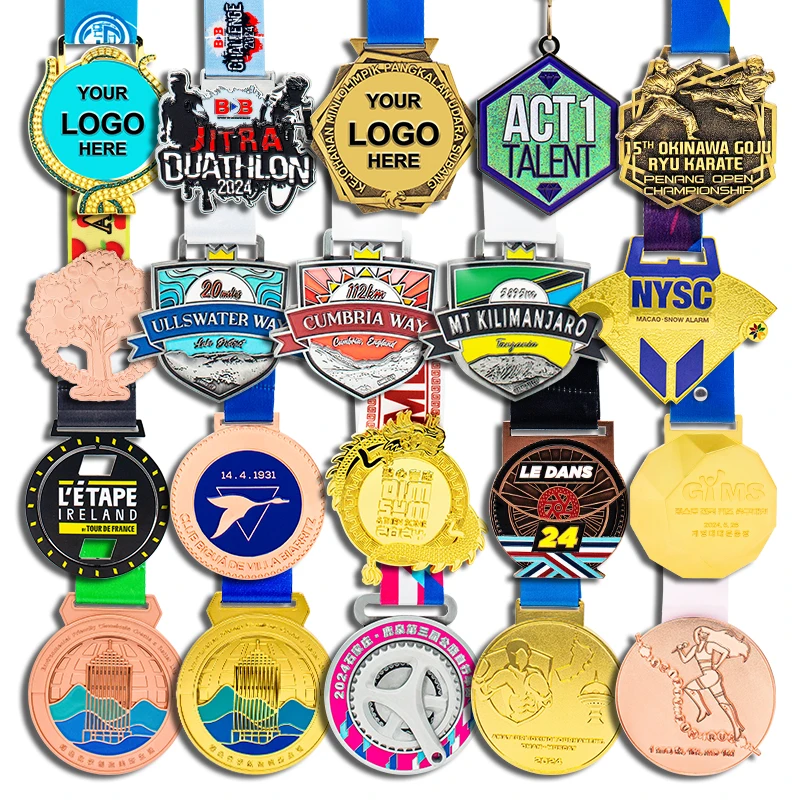 Finisher Custom Sport Award Medal Archery Karate Blank Metal Sports Running Pickleball Badminton Soccer Gold Medal