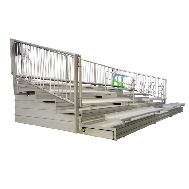 5 Row volleyball bleacher aluminum disassembly bleachers