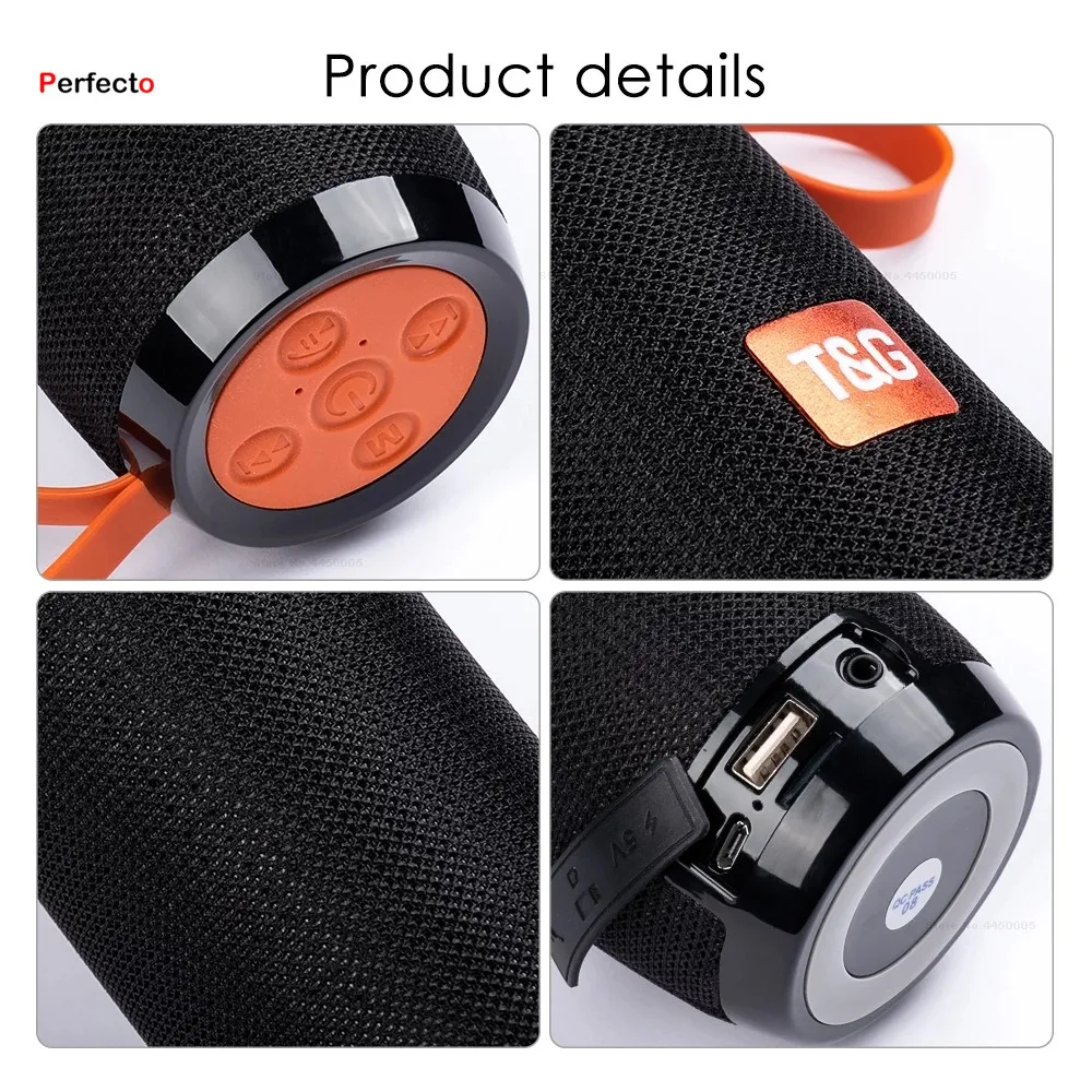 New arrival Waterproof Outdoor Speakers for TG with FM Radio TF Card AUX Cable Wireless Speaker