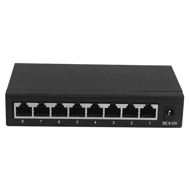 8 ports fast ethernet switch 100Mbps 1000Mbps Switch with RJ45 port