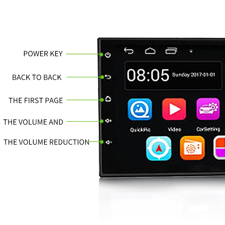  Mp5 bt Av монитор автомобиля 7 дюймов Android 10 для контроля уровня сахара в крови с входного сигнала hd