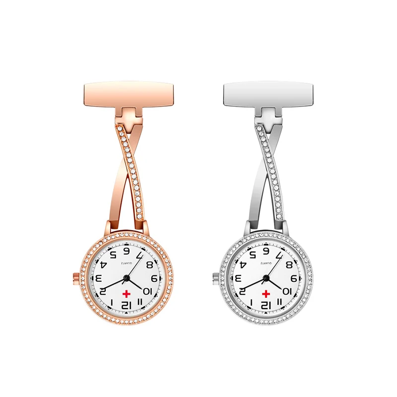 
Wholesale Digital Nurse Fob Quartz Watch Brooches Custom logo High quality Japanese Movement Nurse Watch 