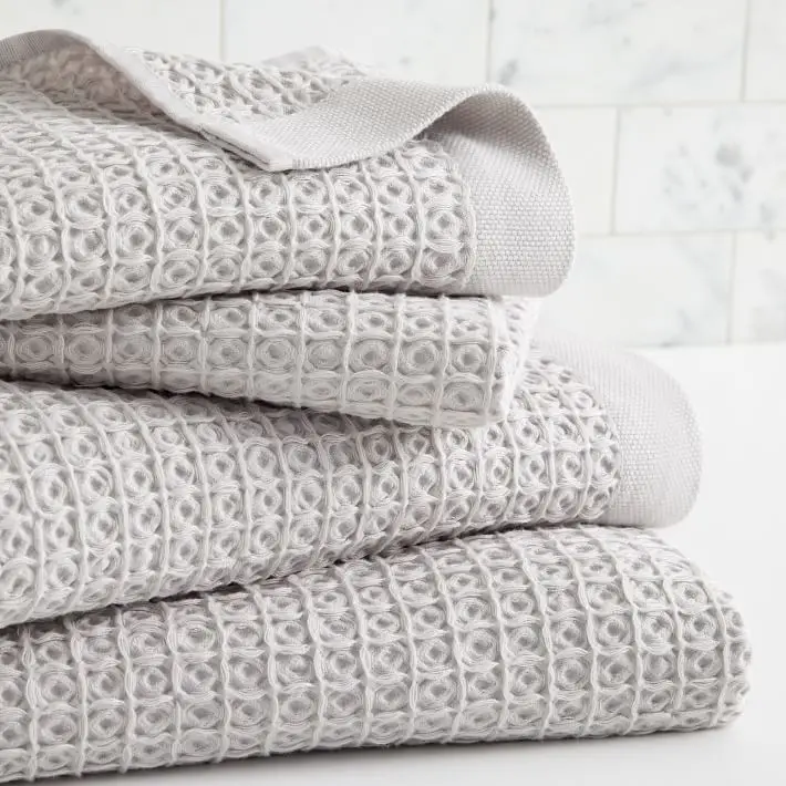 China supplier hot selling high quality organic super soft quick drying custom logo 100% cotton waffle bath towel